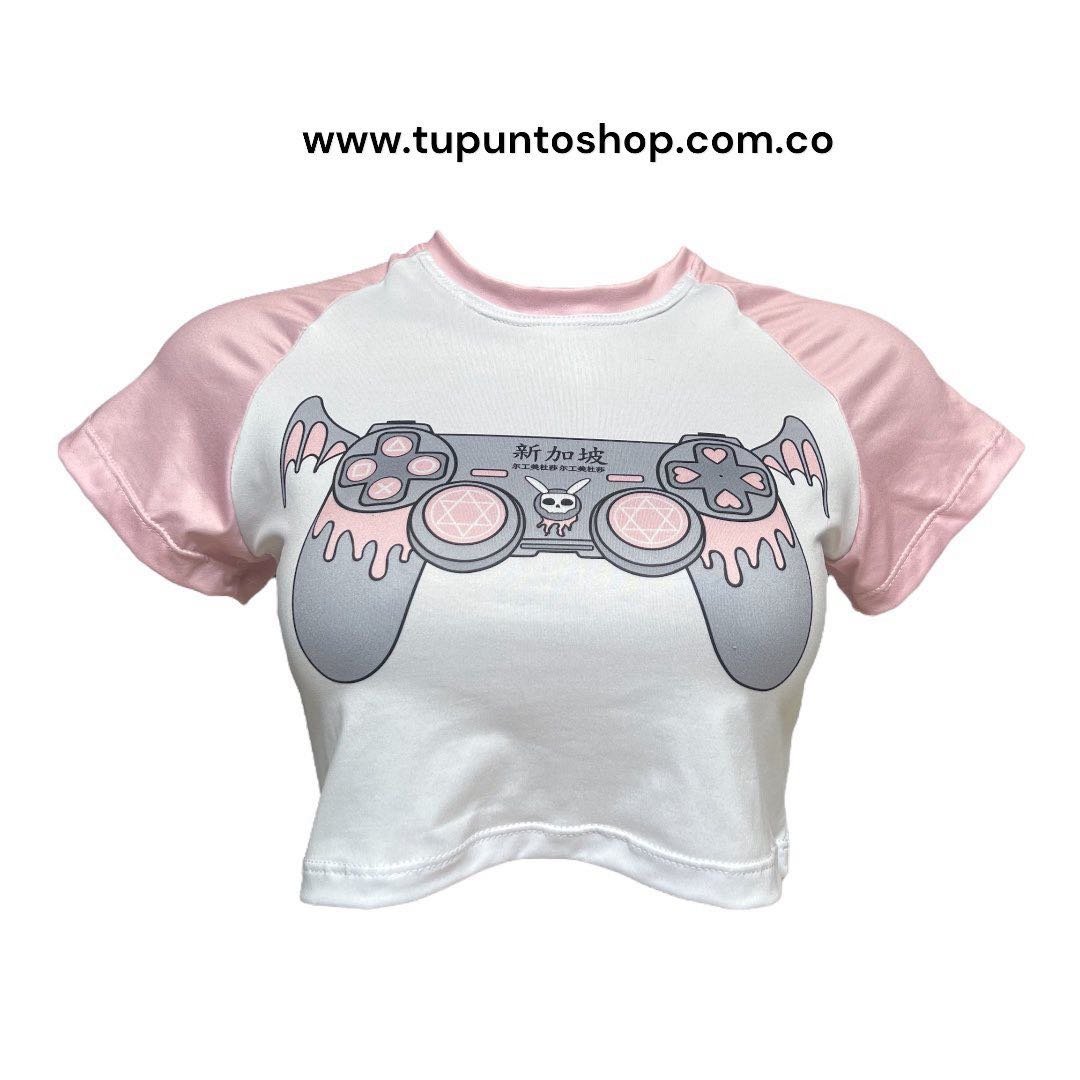 BLUSA GAMER ROSA