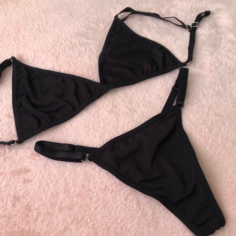 SET NEGRO UNICOLOR