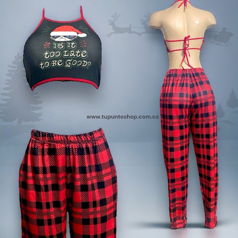 PIJAMA NAVIDAD CAT