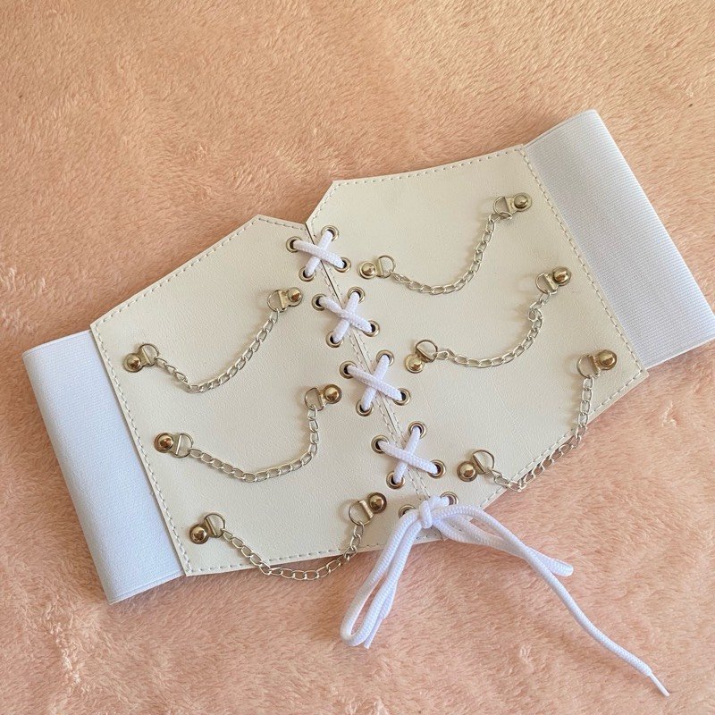 CINTURILLA CADENAS BLANCA