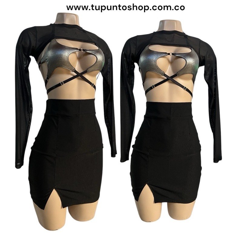 TOP + BUZO + FALDA