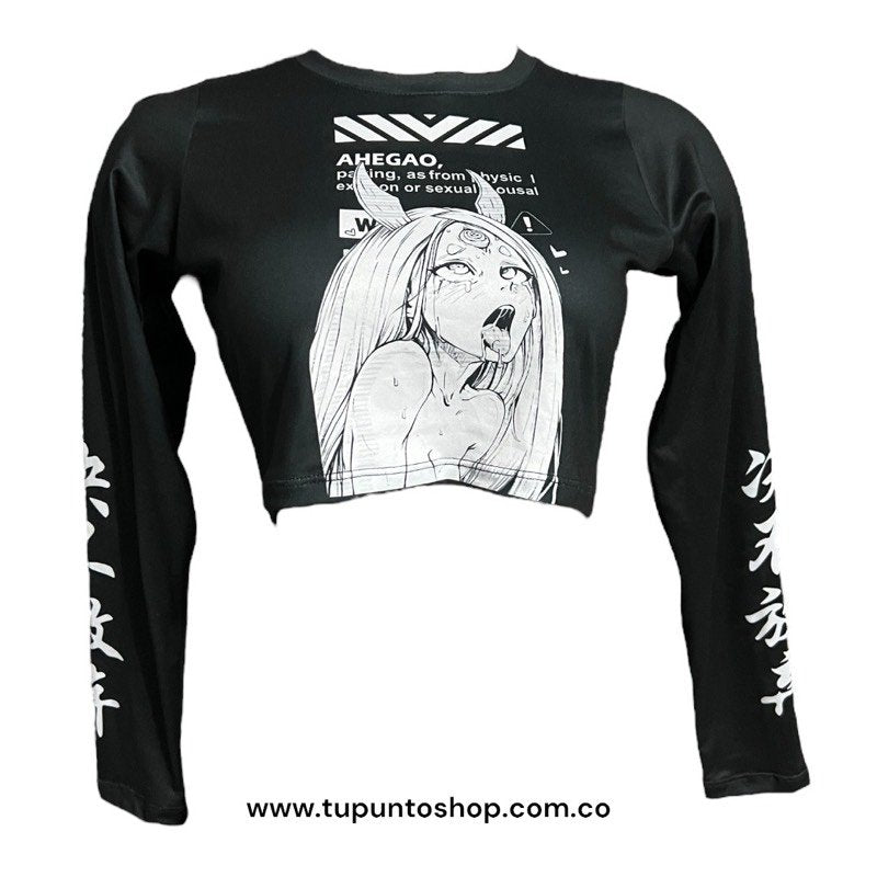 BUZO CROP TOP AHEGAO