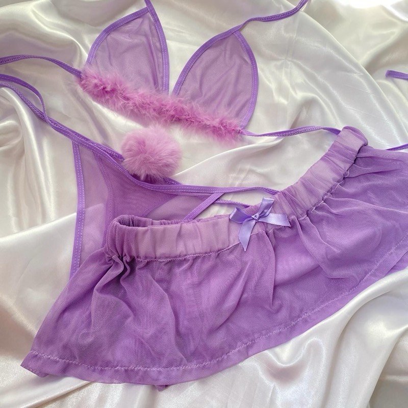 SET MALLA TEX LILA