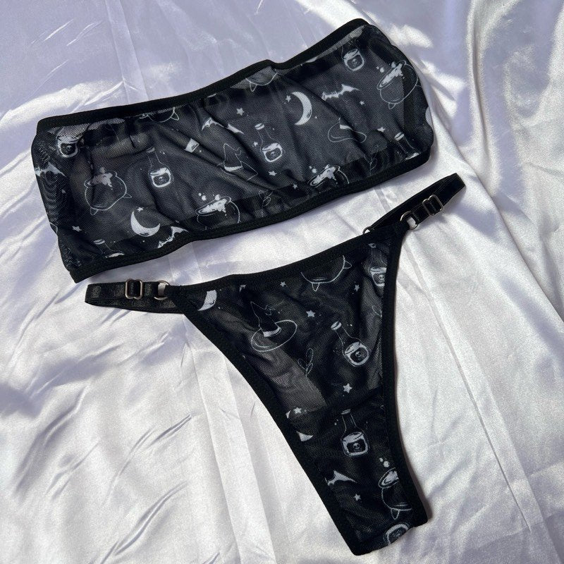 CONJUNTO MALLA TEX GOTIC