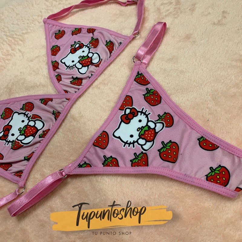 SET HELLO KITTY ROSADO