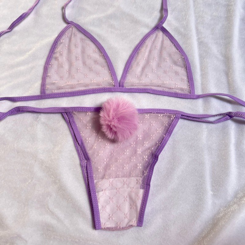 SET BUNNY LILA