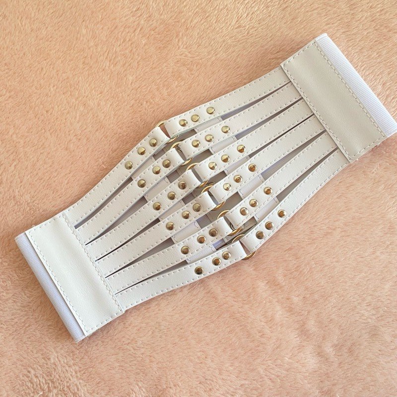 CINTURILLA AROS BLANCA