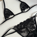 SET ENCAJE NEGRO